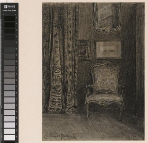 Kamerinterieur in de Rue du Trône 190 te Brussel autorstwa Carel Nicolaas Storm van 