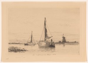 Le Vecht près de Weesp (oryginalny tytuł przedmiotu) La Hollande (oryginalny tytuł serii) autorstwa Carel Nicolaas Storm van 
