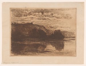 Ruiny van kasteel Poilvache Ruiny Poilvache, niedaleko Dinant (tytuł oryginalny) autorstwa Carel Nicolaas Storm van 