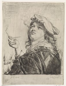 Palacz z fajką w ręku autorstwa Carel de Moor (II)