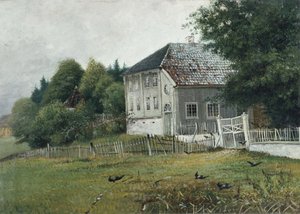 Dom notariusza w Drøbaku (olej na płótnie)