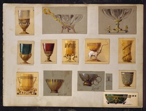 Wybór projektów, Dom Carla Faberge (ołówek i akwarela na papierze)