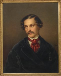 Portret dramatopisarza i kompozytora Aleksandra Baumanna 1814-1857, ok. 1845. autorstwa Carl Adolph Wangberg
