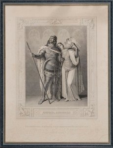 O Nibelungach. Zygfryda i Kriemhilda, 1860. autorstwa Carl Arnold Gonzenbach