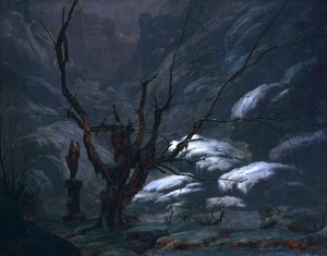 Górski kanion zimą autorstwa Carl Blechen