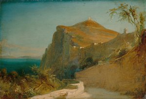 Skała Tyberiusza, Capri autorstwa Carl Blechen