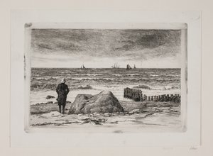 Wietrzna pogoda. Kawałek morza autorstwa Carl Bloch