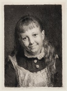 Duński: Śmiejąca się dziewczyna. Portret Idy Almy Bloch autorstwa Carl Bloch