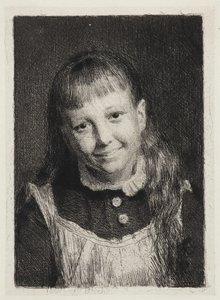 Roześmiana dziewczyna. Portret Idy Almy Bloch autorstwa Carl Bloch