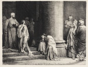 Chrystus i grzesznik autorstwa Carl Bloch