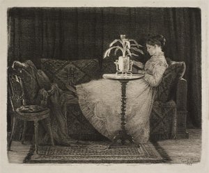 Czytanie pani autorstwa Carl Bloch