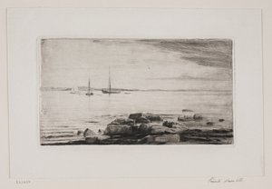 Sekcja plaży w Hellebæk autorstwa Carl Bloch