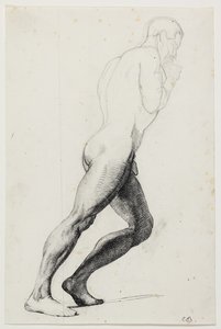 Studium nóg Samsona do obrazu muzeum „Samson wśród Filistynów” (kms830) autorstwa Carl Bloch