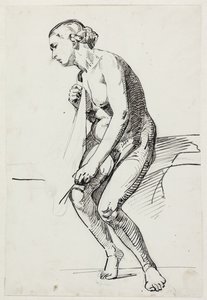 Studia do obrazu muzeum „Jairi datter” (kms835) autorstwa Carl Bloch