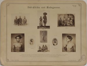 Album fotograficzny o antropologii - etnologii autorstwa Carl Dammann