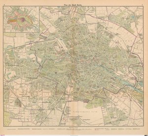 Plan miasta Berlina autorstwa Carl Diercke