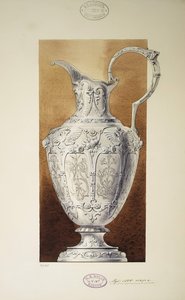 Projekt dzbanka. Seria Posag Wielkiej Księżnej Marii Pawłownej, 1907-1908