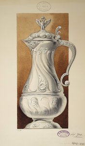 Projekt dzbanka na wino. Seria Posag Wielkiej Księżnej Marii Pawłownej, 1907-1908