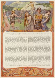 Idis, germańska bogini (kolor lito) autorstwa Carl Emil Doepler