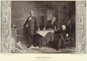 Bismarck w Wersalu autorstwa Carl Ernst Ludwig Wagner