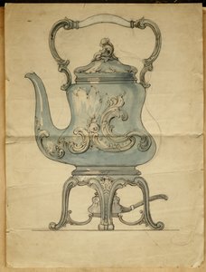 Srebrny czajnik i stojak w kształcie, Dom Carla Faberge