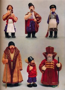 Rosyjskie typy narodowe, c1935 autorstwa Carl Fabergé