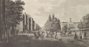 Broadway i ratusz w Nowym Jorku Broadway i ratusz w Nowym Jorku, 1824. autorstwa Carl Fredrik Akrell