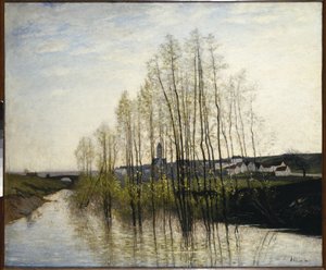 Krajobraz rzeczny, Szampania autorstwa Carl Fredrik Hill