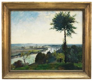 Drzewo i rzeka III, Francja autorstwa Carl Fredrik Hill