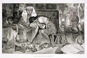 Ууган хүүгийн үхэл, 19-р зуун (цаасан дээрх сийлбэр)поли autorstwa Carl Friedrich Heinrich Werner