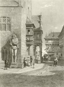 Ratusz, Halberstadt autorstwa Carl Friedrich Heinrich Werner