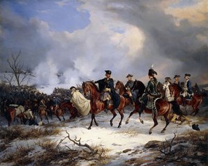 Bitwa pod Kesseldorfem autorstwa Carl Friedrich Schulz