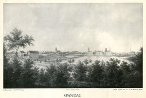 Widok miasta Spandau około 1860 autorstwa Carl Frühsorge