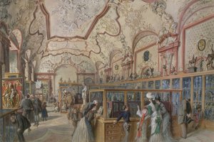 Sala Marmurowa Galerii Ambraser w Dolnym Belwederze, Wiedeń, 1876