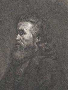 Portret starca z brodą, ca. 1767-1807. autorstwa Carl Gottlieb Rasp