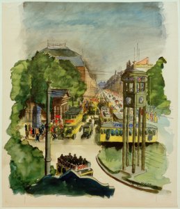 Carl Grossberg, Potsdamer Platz autorstwa Carl Grossberg
