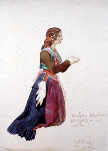 Dalmatyńska dama z „Castelle Vicino” w Splicie autorstwa Carl Haag
