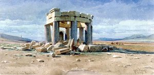 Grobowiec muzułmański w pobliżu Baalbek autorstwa Carl Haag