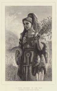 Młoda druidka autorstwa Carl Haag