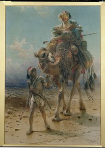 Przeprawa przez pustynię, 1869 autorstwa Carl Haag