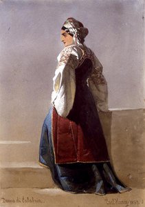 „Donna di Calabria”, portret włoskiej dziewczyny autorstwa Carl Haag