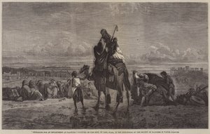 Przygotowanie do obozowiska w Palmyra autorstwa Carl Haag