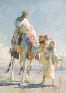 Shaik i jego przewodnik, 1874 autorstwa Carl Haag