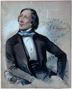 Portret Hansa Christiana Andersena (1805-1875) autorstwa Carl Hartmann