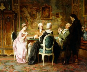 Gra karciana, autorstwa Carl Heinrich Hoff
