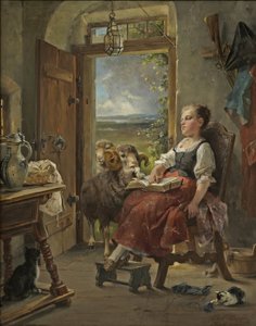 Carl Herpfer - Śpiąca wieśniaczka
