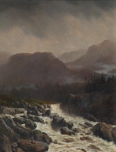 deszczowy krajobraz autorstwa Carl Höflmayr