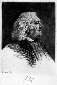 Franciszek Liszt 1811-1886, węgierski kompozytor i pianista, XX wiek. autorstwa Carl Jander