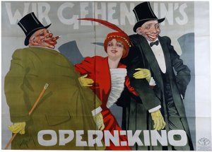Idziemy do kina operowego, ok. godz. 1905 autorstwa Carl Josef Pollak