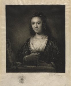Portret kobiety. autorstwa Carl Köpping